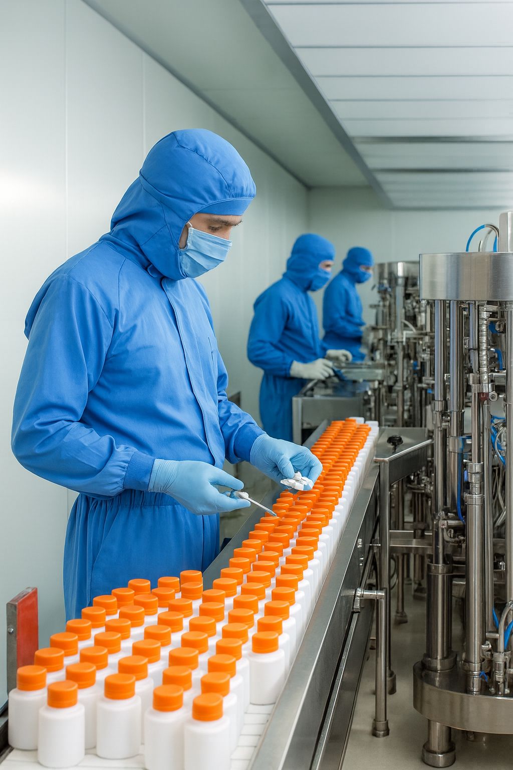 GMP ortamında üretim hattı